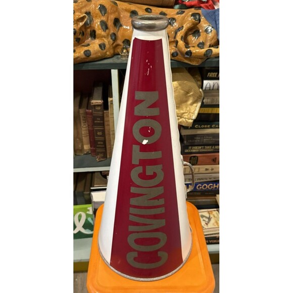 Vintage Cheerleader Megaphone Covington Colts Austin TX - Picture 3 of 12